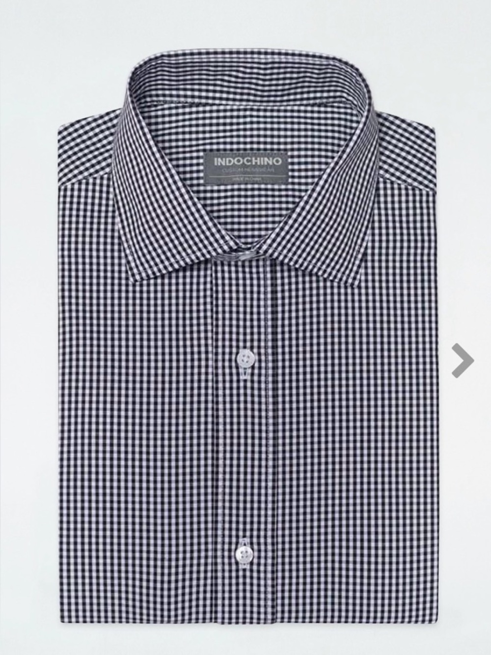 Indochino Black & White Gingham Dress Shirt